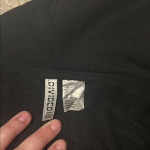 H&M Black Zip-Up Hoodie